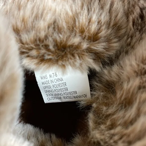 Sonoma // Ultra Plush Slouchy Rubber Sole Slippers Women Sz 7-8 Chestnut NWT - Picture 10 of 12